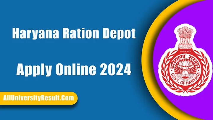 Haryana Ration Depot Apply Online 2024